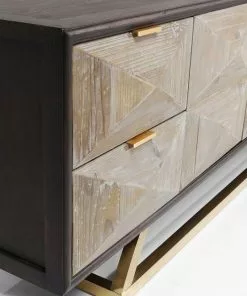 Kare Design Triangolo Senkki -Huonekalu kauppa komoda triangolo 165x60 cm czarno bezowa 9