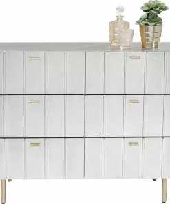 Kare Design Venice Line Lipasto 106cm -Huonekalu kauppa komoda venice line 106x89 cm srebrna 6