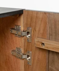 Kare Design Madeira Dark Kaappi 76x140cm -Huonekalu kauppa komoda wysoka drewniana boho czarno brazowa 76x140 cm 8