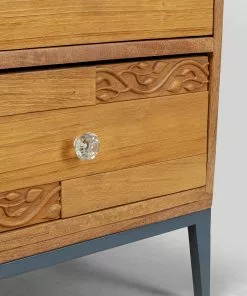 Kare Design James Lipasto - Mango Massiivipuuta 100x80cm -Huonekalu kauppa komoda z 5 szufladami drewno mango 45x118 cm 7