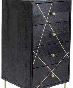 Kare Design Gold Vein Lipasto 4 Laatikkoa 40x88cm -Huonekalu kauppa komoda z szufladami gold vein 40x88 cm mango ciemnobrazowa 6