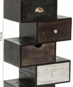 Kare Design Zick Zack Finca Lipasto 6 Laatikkoa -Huonekalu kauppa komoda zick zack finca 50x115 cm kolorowa 4