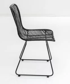 Kare Design Ko Lanta Tuoli, Musta 14 Kare Design Ko Lanta Tuoli, Musta -Huonekalu kauppa krzeslo boho rattanowe czarne na plozach 3