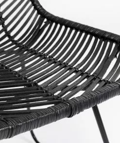 Kare Design Ko Lanta Tuoli, Musta 17 Kare Design Ko Lanta Tuoli, Musta -Huonekalu kauppa krzeslo boho rattanowe czarne na plozach 6