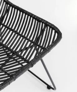 Kare Design Ko Lanta Tuoli, Musta 18 Kare Design Ko Lanta Tuoli, Musta -Huonekalu kauppa krzeslo boho rattanowe czarne na plozach 7