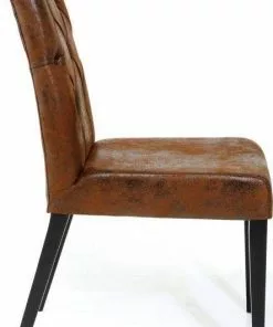 Kare Design Casual Buttons Vintage Tuoli -Huonekalu kauppa krzeslo casual buttons 45x90 cm brazowe 3