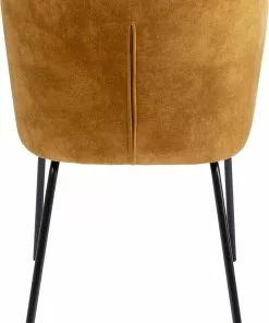 Kare Design Cathy Tuoli, Amber -Huonekalu kauppa krzeslo do jadalni bursztynowe nogi stalowe czarne 49x80 cm 5