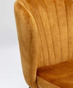 Kare Design Cathy Tuoli, Amber -Huonekalu kauppa krzeslo do jadalni bursztynowe nogi stalowe czarne 49x80 cm 9