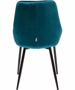 Kare Design East Side Tuoli Sinivihreä -Huonekalu kauppa krzeslo do jadalni welurowe granatowe nogi czarne 7