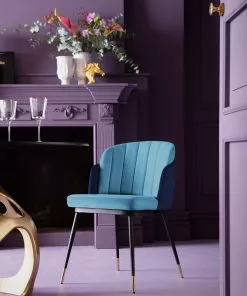 Kare Design Hojas Tuoli, Sininen -Huonekalu kauppa krzeslo hojas 52x80 cm niebieskie 10 scaled