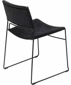 Kare Design Hugo Tuoli Musta/musta -Huonekalu kauppa krzeslo hugo 48 x 76 cm czarne 4