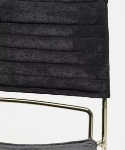 Kare Design Hugo Tuoli Musta/kulta -Huonekalu kauppa krzeslo hugo 48x76 cm czarne nogi zlote 6