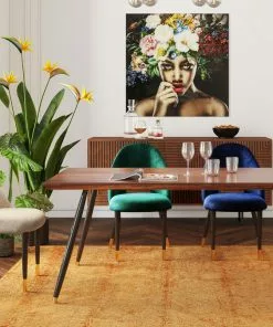 Kare Design Iris Velvet Tuoli, Vihreä