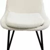 Kare Design West Side Boucle Tuoli, Kermanvärinen -Huonekalu kauppa krzeslo kremowe tkanina boucle nogi czarne 53x83 cm 2