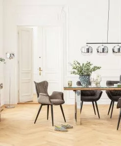 Kare Design Black Marshall Velvet Tuoli Harmaa -Huonekalu kauppa krzeslo marshall velvet 57x89 cm szare 9