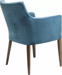 Kare Design Mode Velvet Tuoli Käsinojilla, Petrooli -Huonekalu kauppa krzeslo mode velvet 58x87 cm niebieskozielone 3