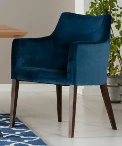 Kare Design Mode Velvet Tuoli Käsinojilla, Petrooli -Huonekalu kauppa krzeslo mode velvet 58x87 cm niebieskozielone 7