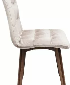 Kare Design Moritz Velvet Tuoli, Hopeanharmaa -Huonekalu kauppa krzeslo moritz 49x89 cm szare 3