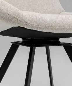 Kare Design Baron Pyörivä Tuoli Kermanvärinen -Huonekalu kauppa krzeslo obrotowe baron 57x88 cm kremowe 7