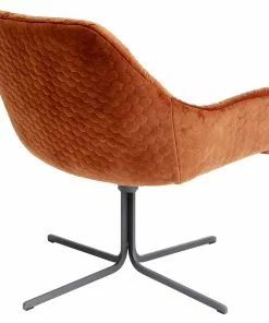 Kare Design Bristol Kääntyvä Nojatuoli, Ruosteenpunainen -Huonekalu kauppa krzeslo obrotowe bristol 83x79 cm czerwone 3