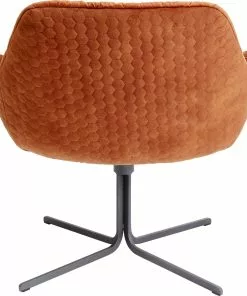 Kare Design Bristol Kääntyvä Nojatuoli, Ruosteenpunainen -Huonekalu kauppa krzeslo obrotowe bristol 83x79 cm czerwone 5