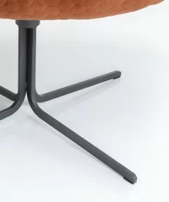 Kare Design Bristol Kääntyvä Nojatuoli, Ruosteenpunainen -Huonekalu kauppa krzeslo obrotowe bristol 83x79 cm czerwone 6