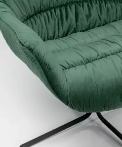 Kare Design Bristol Kääntyvä Nojatuoli, Vihreä -Huonekalu kauppa krzeslo obrotowe bristol 83x79 cm zielone 6