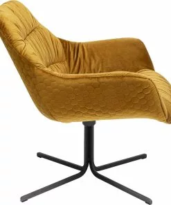 Kare Design Bristol Kääntyvä Nojatuoli, Keltainen -Huonekalu kauppa krzeslo obrotowe bristol 83x79 cm zolte 5