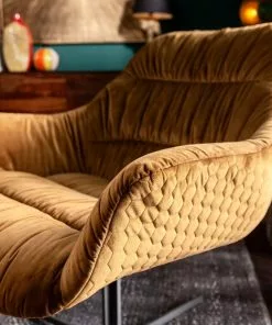 Kare Design Bristol Kääntyvä Nojatuoli, Keltainen -Huonekalu kauppa krzeslo obrotowe bristol 83x79 cm zolte 9