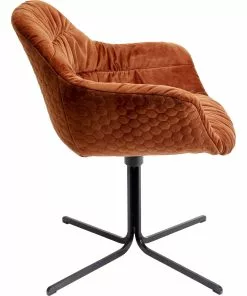 Kare Design Colmar Kääntyvä Nojatuoli, Ruosteenpunainen -Huonekalu kauppa krzeslo obrotowe colmar 66x79 cm czerwone 3