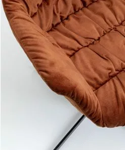 Kare Design Colmar Kääntyvä Nojatuoli, Ruosteenpunainen -Huonekalu kauppa krzeslo obrotowe colmar 66x79 cm czerwone 6