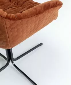 Kare Design Colmar Kääntyvä Nojatuoli, Ruosteenpunainen -Huonekalu kauppa krzeslo obrotowe colmar 66x79 cm czerwone 9