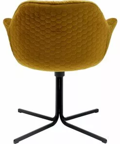 Kare Design Colmar Kääntyvä Nojatuoli, Keltainen -Huonekalu kauppa krzeslo obrotowe colmar 66x79 cm zolte 3