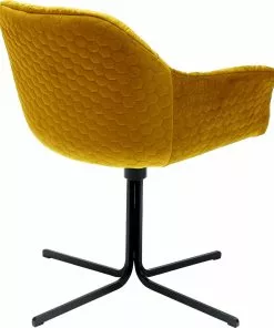 Kare Design Colmar Kääntyvä Nojatuoli, Keltainen -Huonekalu kauppa krzeslo obrotowe colmar 66x79 cm zolte 4
