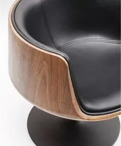 Kare Design Club Kääntyvä Nojatuoli, Pähkinä -Huonekalu kauppa krzeslo obrotowe z podlokietnikami club 54 62x75 cm czarno brazowe 5