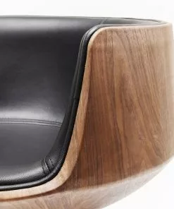 Kare Design Club Kääntyvä Nojatuoli, Pähkinä -Huonekalu kauppa krzeslo obrotowe z podlokietnikami club 54 62x75 cm czarno brazowe 9