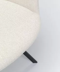 Kare Design Coco Pyörivä Tuoli, Kermanvärinen -Huonekalu kauppa krzeslo obrotowe z podlokietnikami coco 53x84 cm kremowe 6