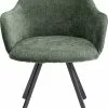 Kare Design Lady Loco Coco Pyörivä Tuoli, Vihreä -Huonekalu kauppa krzeslo obrotowe z podlokietnikami zielone nogi czarne 62x83 cm 2