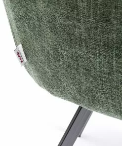 Kare Design Lady Loco Coco Pyörivä Tuoli, Vihreä -Huonekalu kauppa krzeslo obrotowe z podlokietnikami zielone nogi czarne 62x83 cm 7