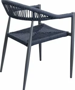 Kare Design Palma Tuoli Käsinojilla, Petrooli -Huonekalu kauppa krzeslo ogrodowe z podlokietnikami petrol nogi czarne 57x77 cm 4