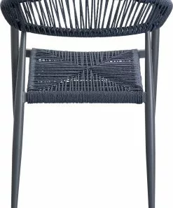 Kare Design Palma Tuoli Käsinojilla, Petrooli -Huonekalu kauppa krzeslo ogrodowe z podlokietnikami petrol nogi czarne 57x77 cm 5