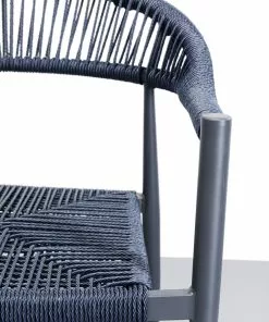 Kare Design Palma Tuoli Käsinojilla, Petrooli -Huonekalu kauppa krzeslo ogrodowe z podlokietnikami petrol nogi czarne 57x77 cm 6