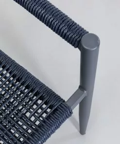 Kare Design Palma Tuoli Käsinojilla, Petrooli -Huonekalu kauppa krzeslo ogrodowe z podlokietnikami petrol nogi czarne 57x77 cm 7