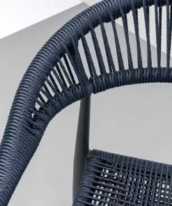 Kare Design Palma Tuoli Käsinojilla, Petrooli -Huonekalu kauppa krzeslo ogrodowe z podlokietnikami petrol nogi czarne 57x77 cm 8