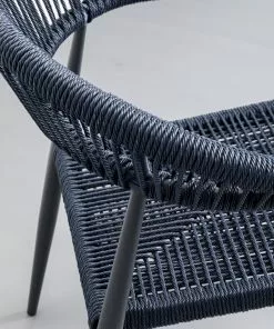 Kare Design Palma Tuoli Käsinojilla, Petrooli -Huonekalu kauppa krzeslo ogrodowe z podlokietnikami petrol nogi czarne 57x77 cm 9