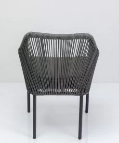 Kare Design Wave Tuoli Käsinojilla, Harmaa -Huonekalu kauppa krzeslo ogrodowe z podlokietnikami wave 66x79 cm szare 5