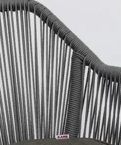 Kare Design Wave Tuoli Käsinojilla, Harmaa -Huonekalu kauppa krzeslo ogrodowe z podlokietnikami wave 66x79 cm szare 6