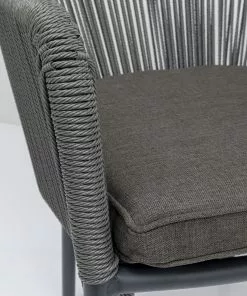 Kare Design Wave Tuoli Käsinojilla, Harmaa -Huonekalu kauppa krzeslo ogrodowe z podlokietnikami wave 66x79 cm szare 7