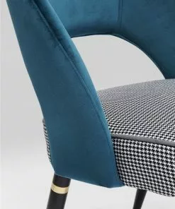 Kare Design Samantha Tuolio Sinivihreä -Huonekalu kauppa krzeslo samantha 56x83 cm niebieskozielone siedzisko pepitka 11