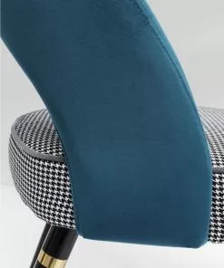 Kare Design Samantha Tuolio Sinivihreä -Huonekalu kauppa krzeslo samantha 56x83 cm niebieskozielone siedzisko pepitka 6